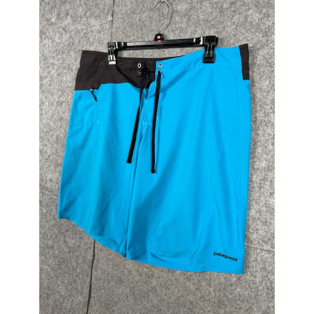 Patagonia Board Shorts Mens 36 Blue Stretch Planing Bathing Suit Swim Trunks